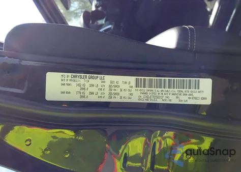 2014 Dodge Durango Citadel из США, поврежденный, VIN 1C4SDJET7EC563137